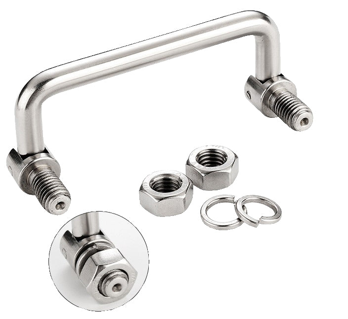 Folding Pull Handle Slim Square Bar Drawer Handles Center to Center for Luggage Mechanical Equipment Cabinet Cupboard Handle DK506