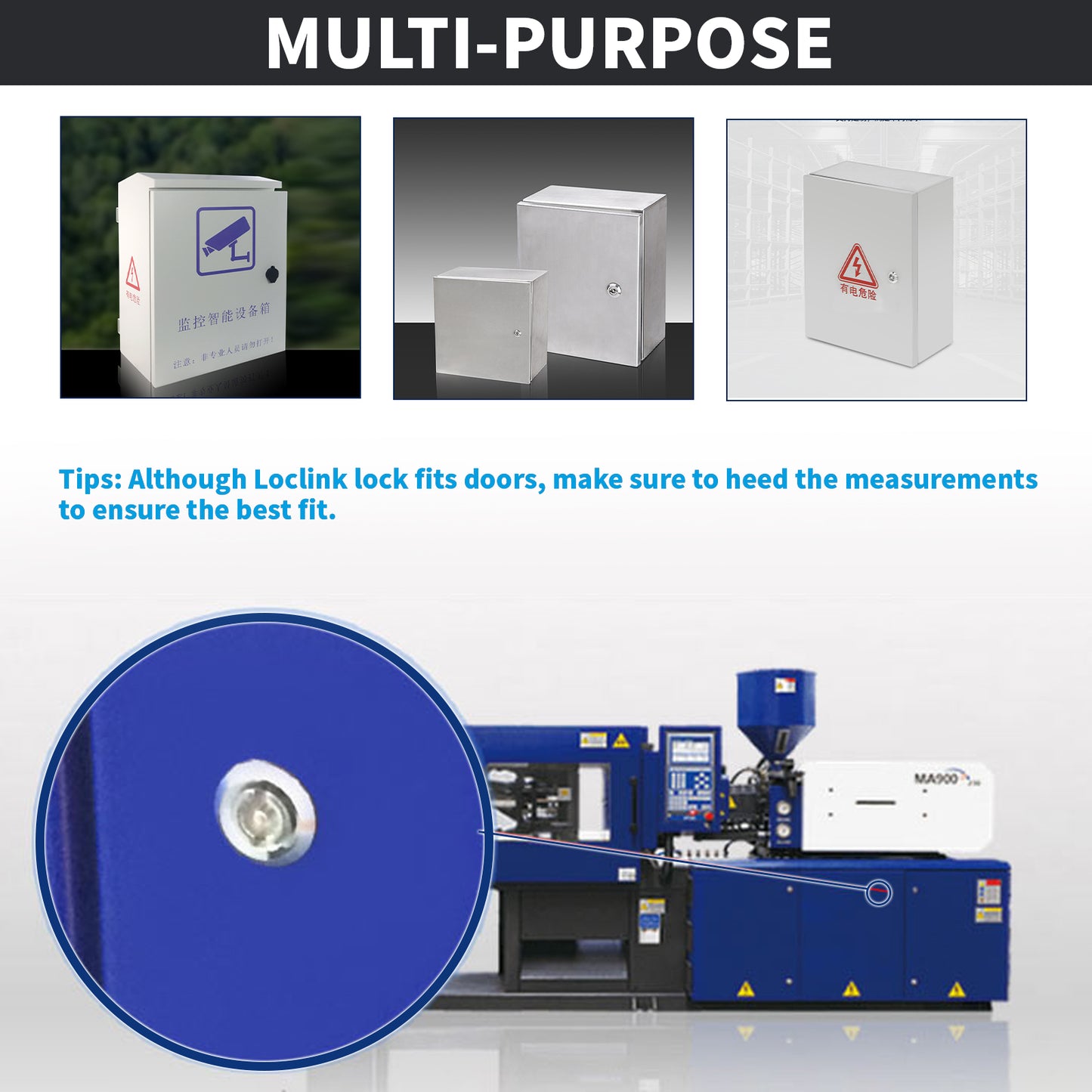 Cam Lock Cabinet Lock Keyed Alike Secure File Drawer Mailbox RV Storage Replacement Set MS705