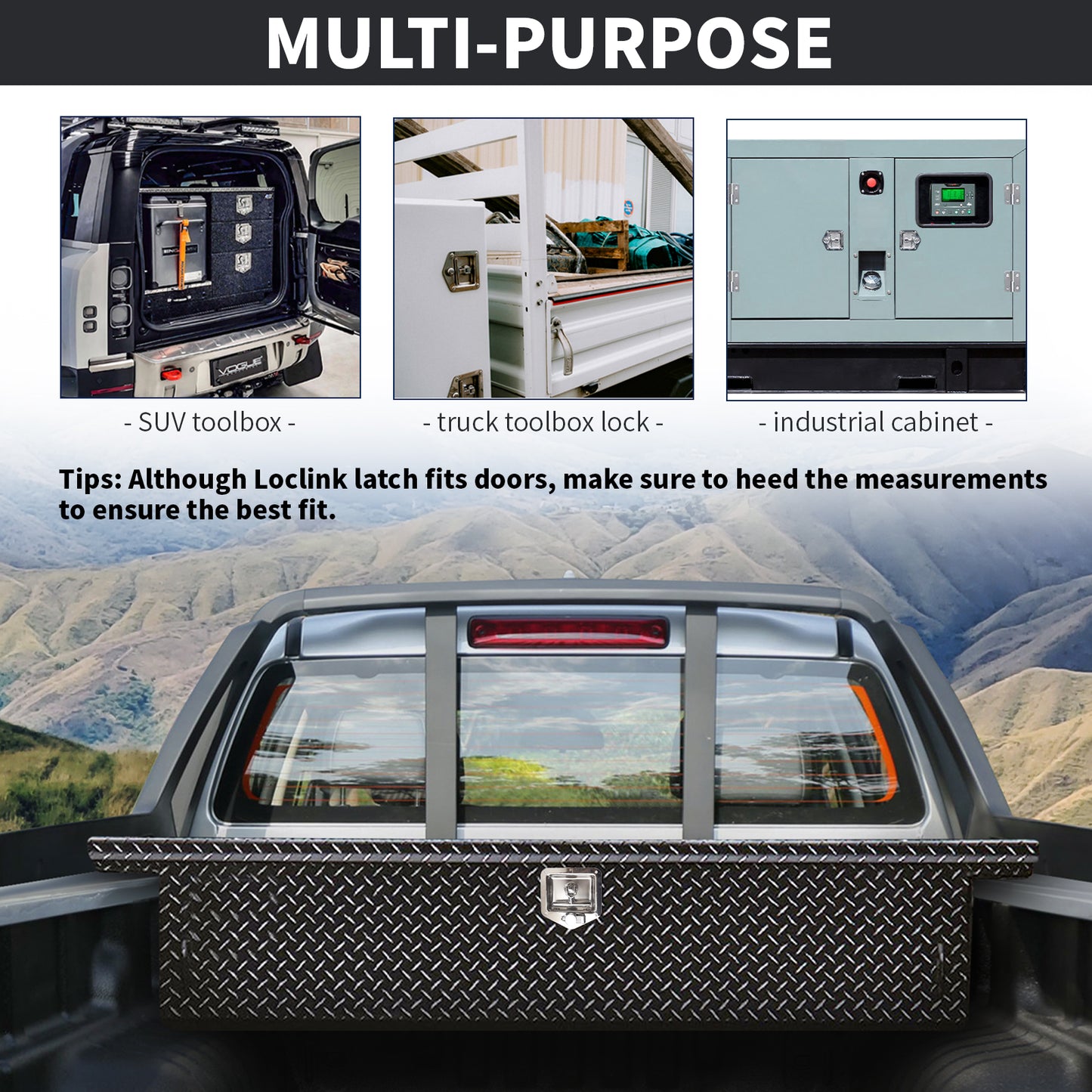 MS858-6 Truck Tool Box Lock Replacement for RV Trailer T-Handle