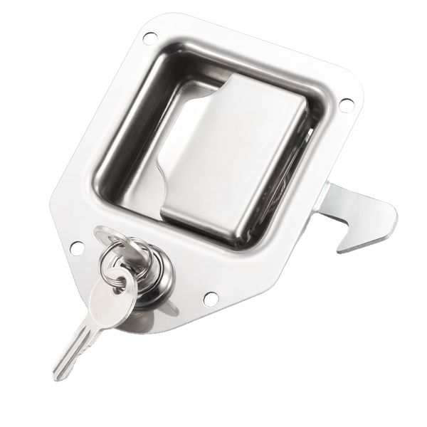 MS848B Truck Tool Box Lock Replacement, Black Standard Flush Mount Pad ...
