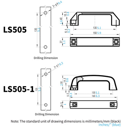 Pull Handle Slim Square Bar Drawer Handles Center to Center for Luggage Mechanical Equipment Cabinet Cupboard Handle DK505