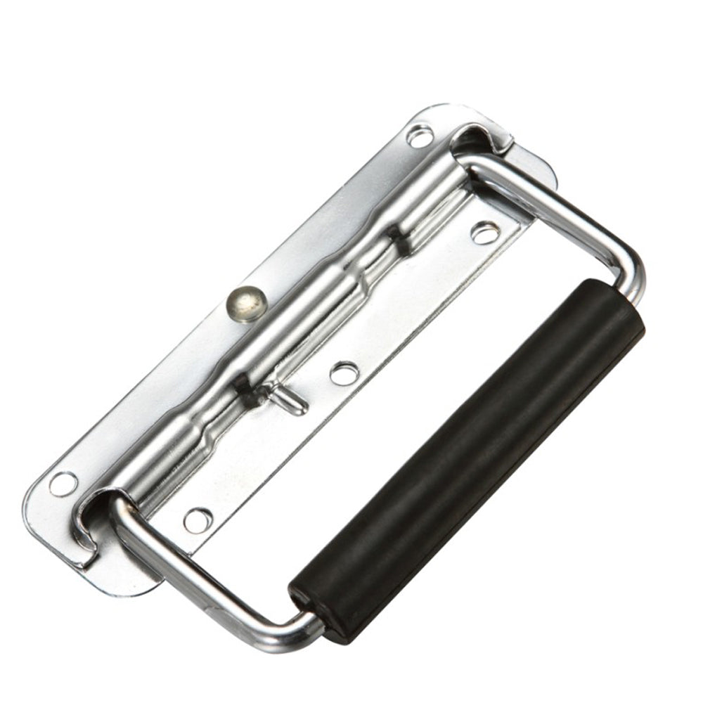 Spring Loaded Case Handles Pull Handle with Rubber Grip for Luggage Mechanical Equipment Cabinet Cupboard Handle DK536